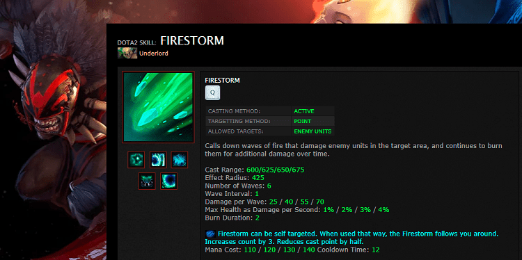 Underlord Dota Firestorm