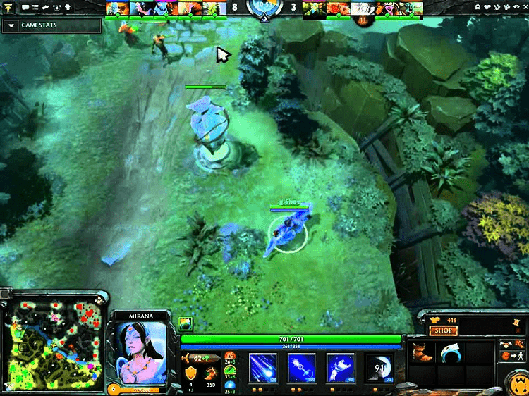 mirana dota Sacred Arrow