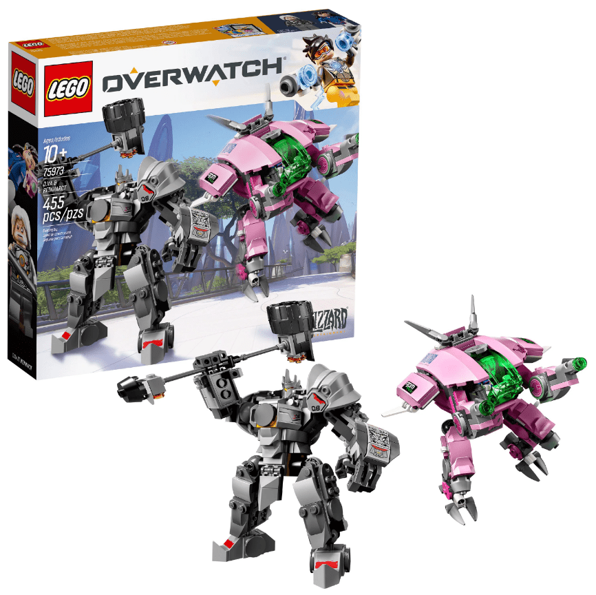 LEGO Overwatch D.Va and Reinhardt