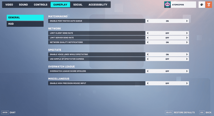 overwatch 2 gameplay settings