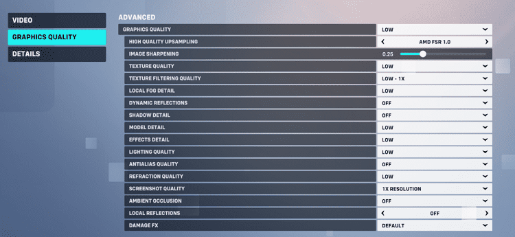 overwatch 2 graphic settings