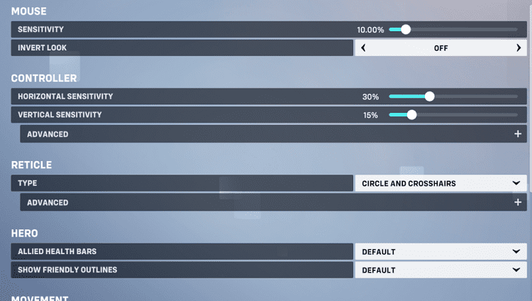 overwatch 2 mouse and aiming settings